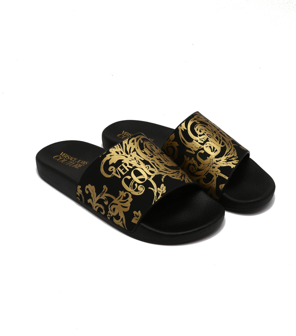 Шлепанцы Versace Jeans Couture - черный(74VA3SQ3ZS365)