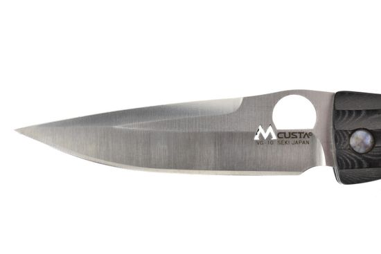 Складной нож Mcusta Senno Rikyu Tea Ceremony Green микарта Handle MC-0184 c клинком из стали VG-10, рукоять микарта