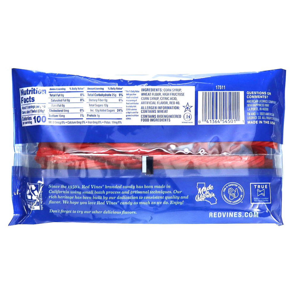 Red Vines, SuperStrings, красное, красное, 340 г (12 унций)