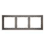 Рамка пластиковая VOLTUM S70 на 3 пост, (капучино)