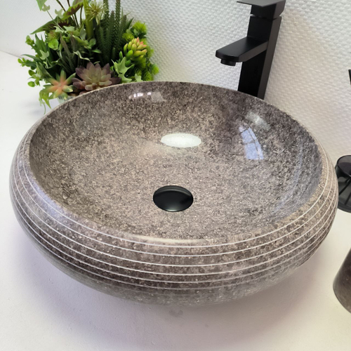 Раковина из мрамора Donut Grey Allur DM-60180 45*45*15
