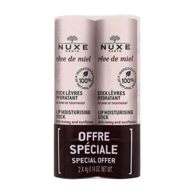 NUXE Rêve de Miel Lip Moisturising Stick 2x4 g lippenbalsam für Frauen