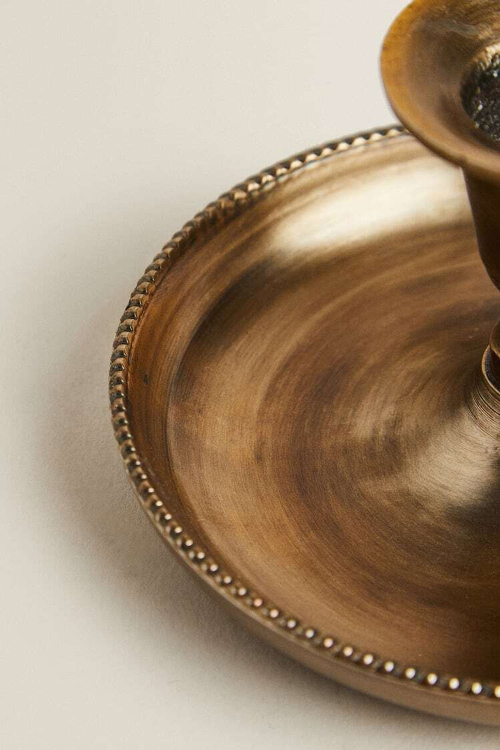 ZARA HOME ПОДСВЕЧНИК ЗОЛОТОГО ЦВЕТА, ЗОЛОТИСТЫЙ