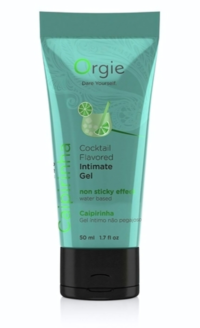 Съедобный интимный гель Orgie Lube Tube Cocktail Caipirinha - 50 мл.
