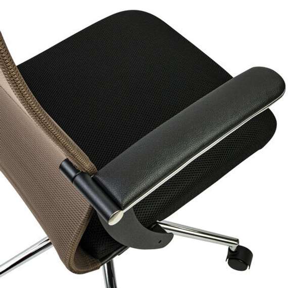 Кресло BRABIX PREMIUM "Ultimate EX-801" черное/коричневое