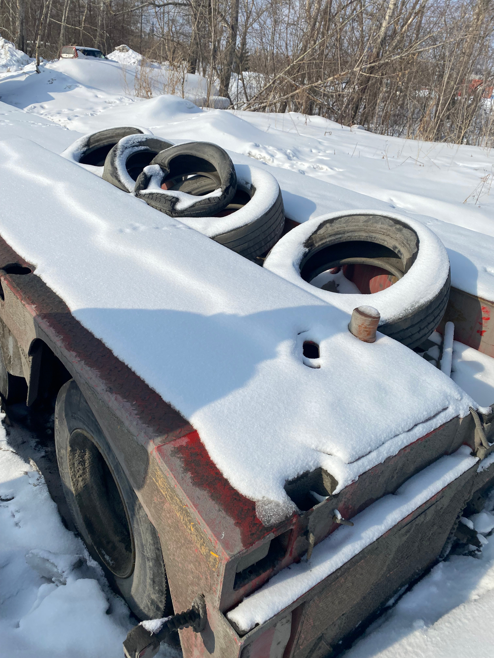 Спецприцеп 9942* Полуприцеп тяжеловоз 3 оси 9942D3 (Раздвижной)