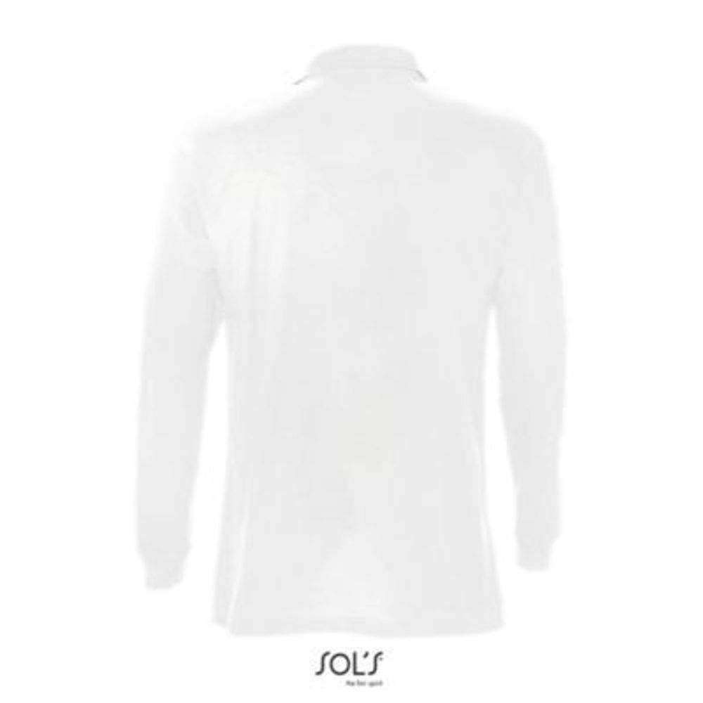 Рубашка поло мужская Sol's Star с длинным рукавом. Тёмно-синий  XL