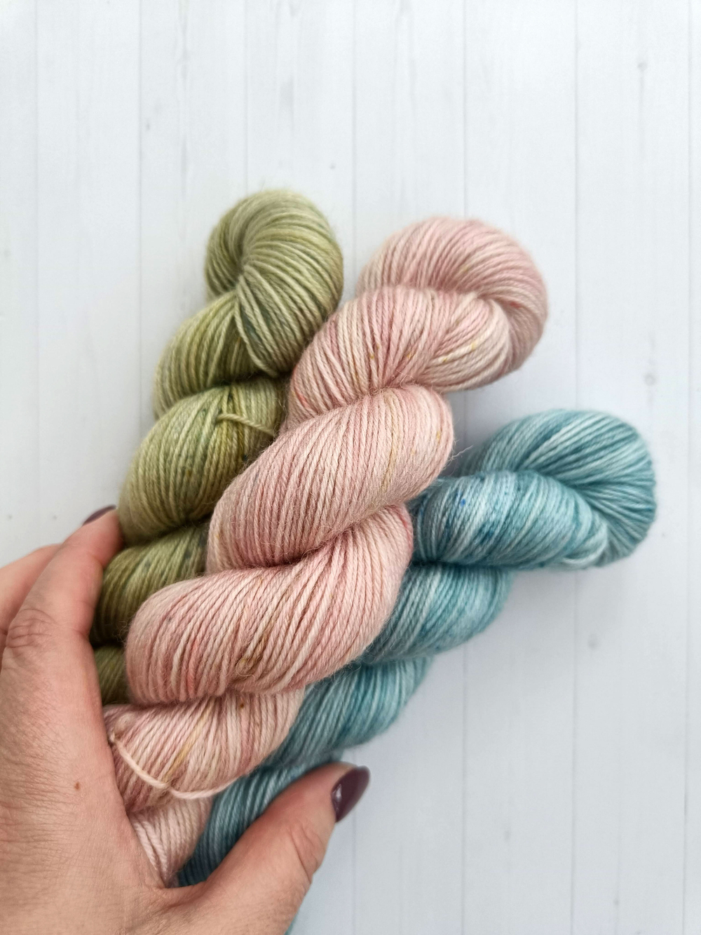 Набор №4 - 3 шт. по 50 гр (светло-розовый, светло-зеленый, голубой)