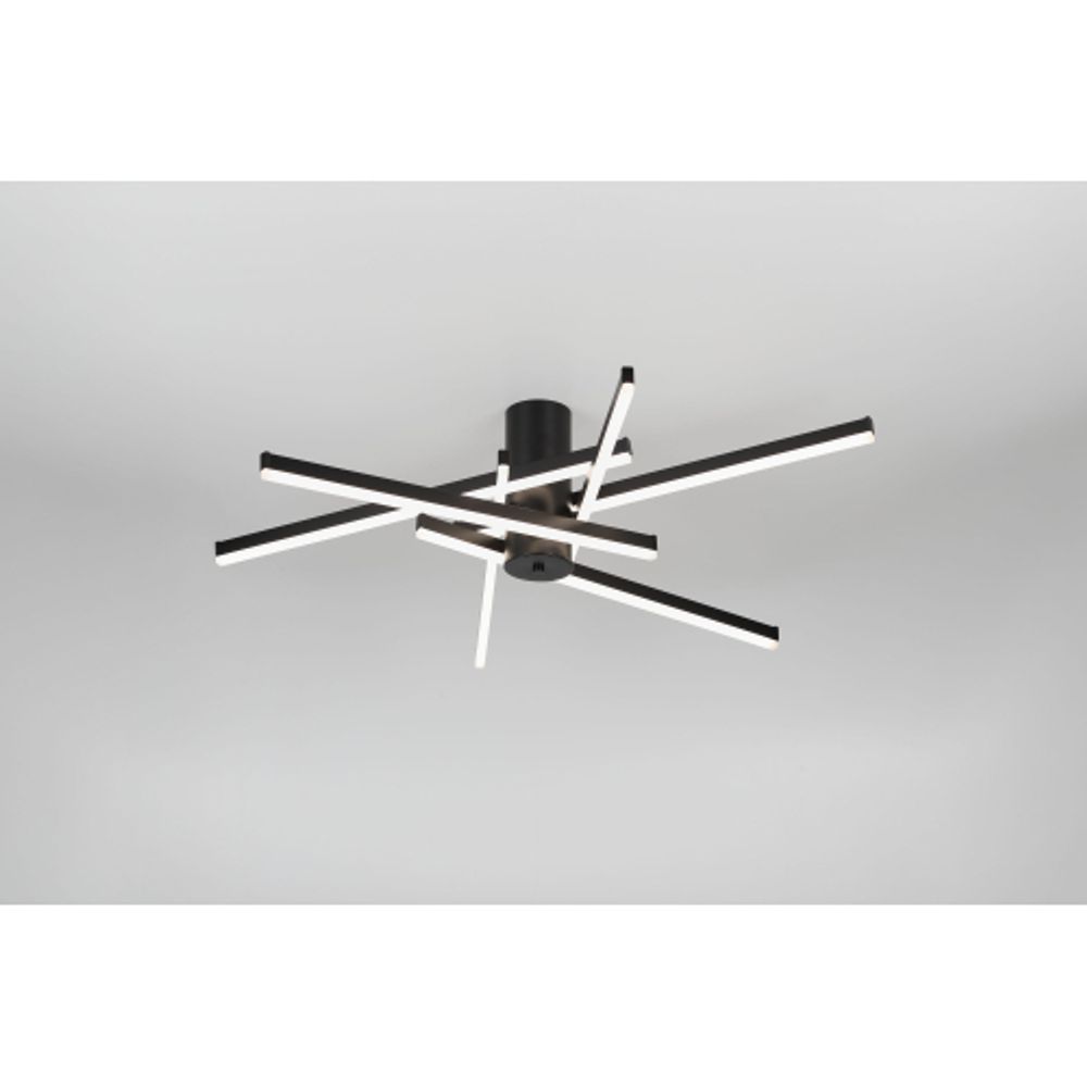 Светильник потолочный светодиодный Rivoli   6180-201 LED 90Вт 3000-6000К чёрный с пультом