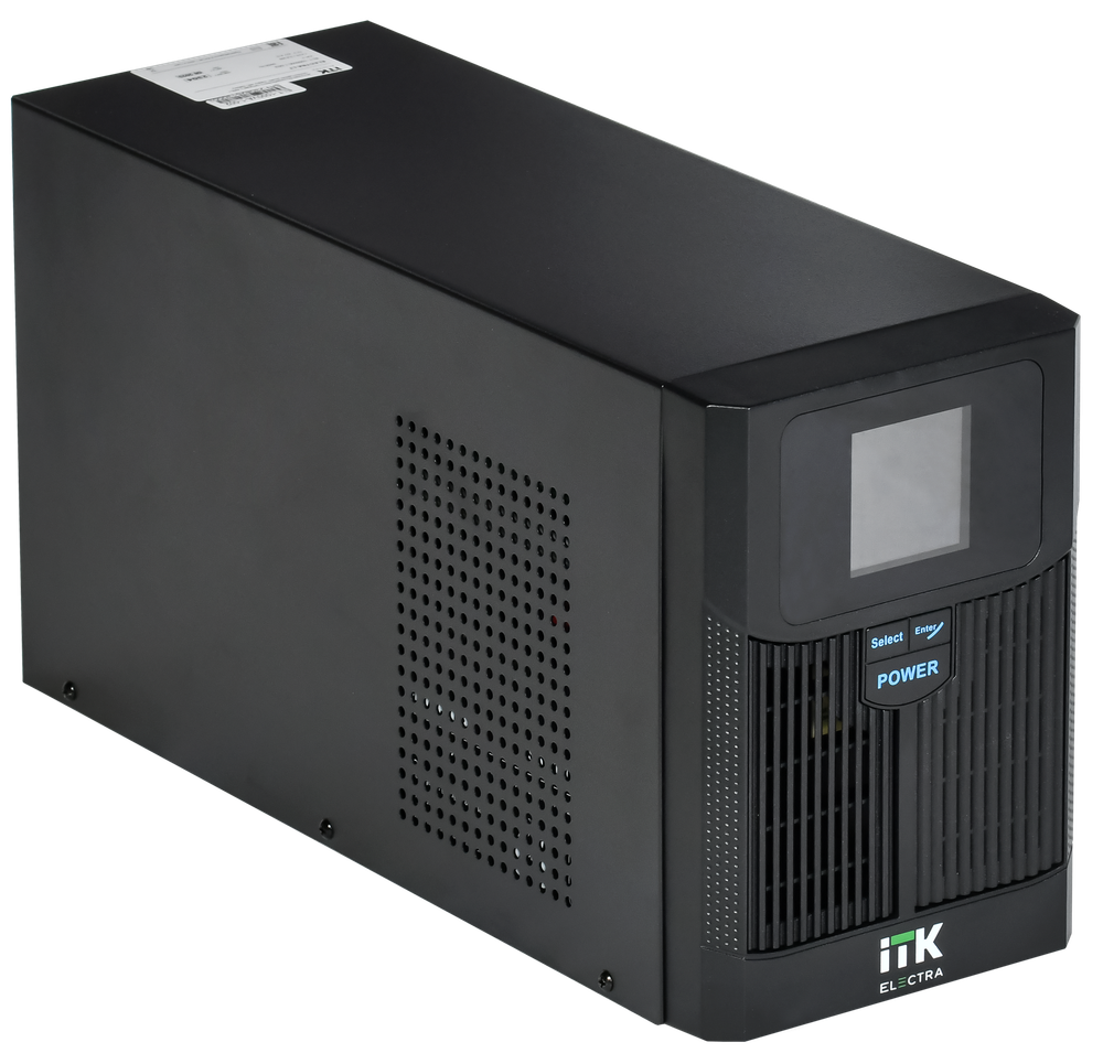 ITK ELECTRA LT ИБП однофазный линейно-интерактивный 1кВА/0,8кВт 4хС13 LCD дисплей АКБ 2х7AH USB RJ45/11