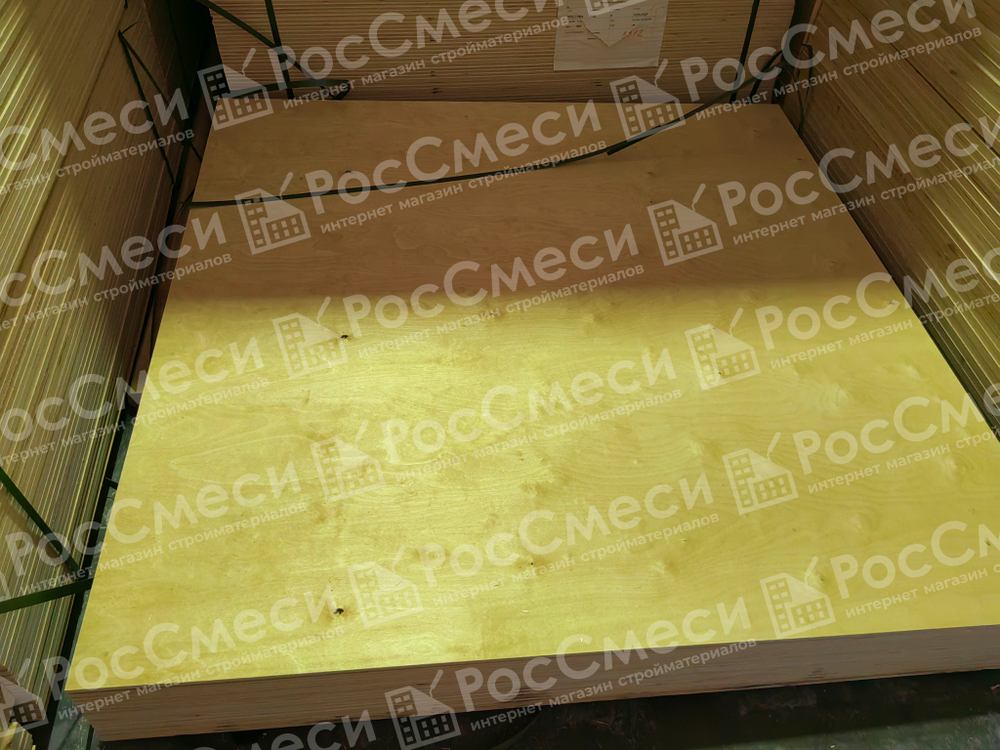 Фанера ФК 9 мм 1525х1525 сорт 4/4 нешлифованная НШ береза