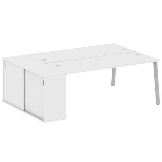 Метал Систем Рабочая станция с шкафом-купе на А-образном м/к БА.РС-СШК-1.5 Т