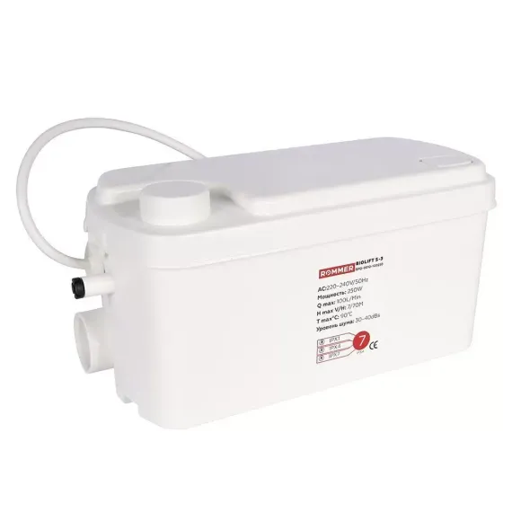 Установка канализационная ROMMER BIOLIFT S-3 h7 Q6 38703