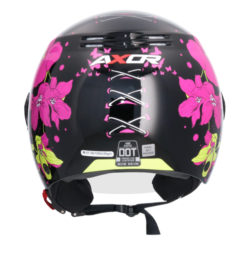 Шлем AXOR KIOTO FLOWER, цвет черный (M)