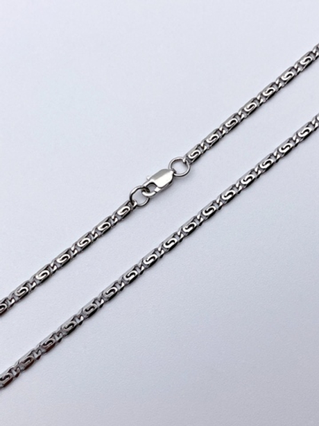 Цепь из серебра/Двойная спираль/Родий