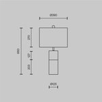 Настольный светильник Maytoni Z030TL-01BS