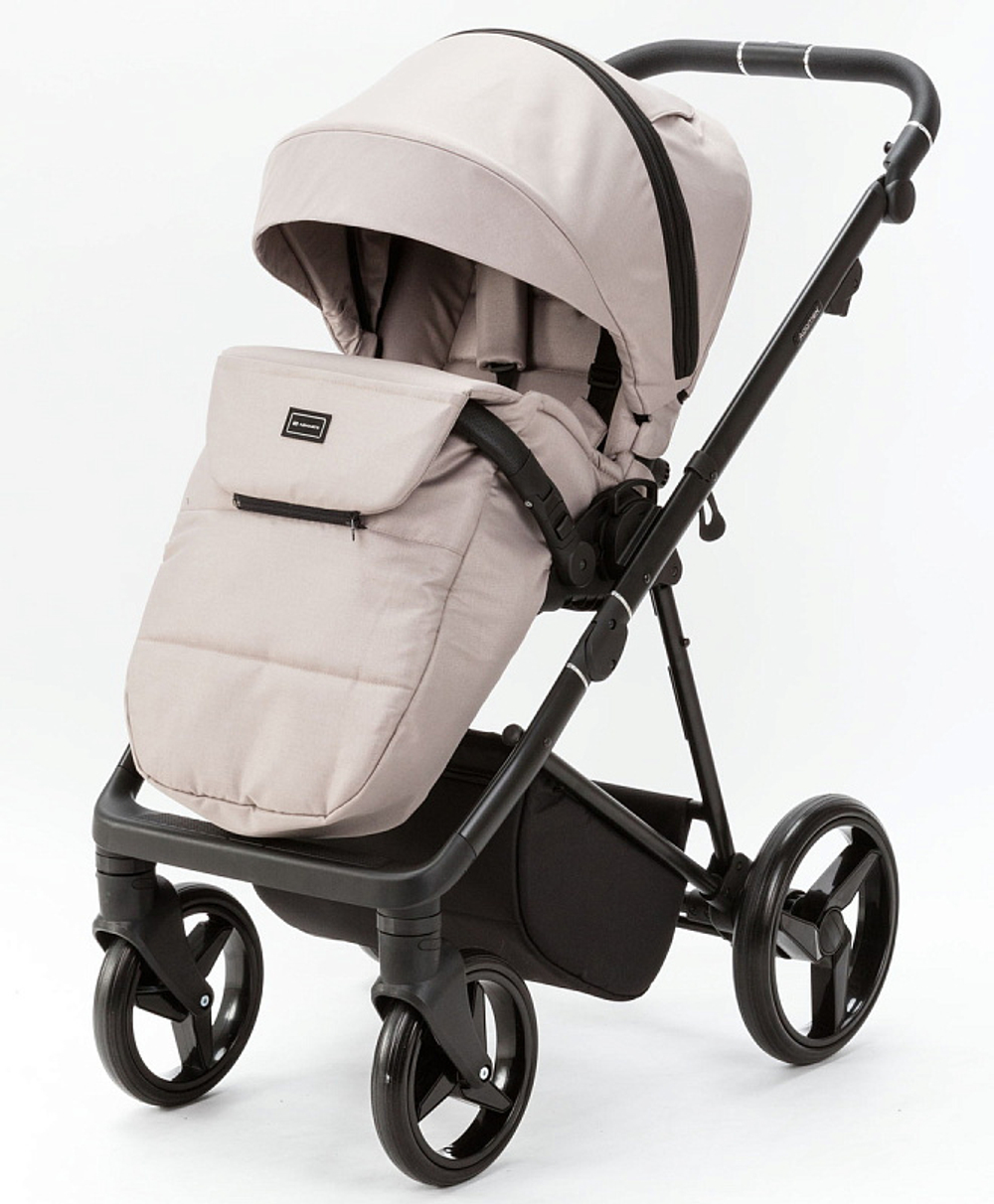 Детская коляска Adamex Blanc 3 в 1 BL-PS140 LUX (СВ. БЕЖ. + БЕЖ. КОЖА)