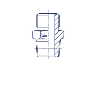 Штуцер ORFS 1.3/16 - NPT 3/4