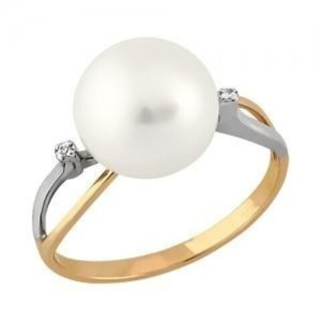 Кольцо из золота с жемчугом