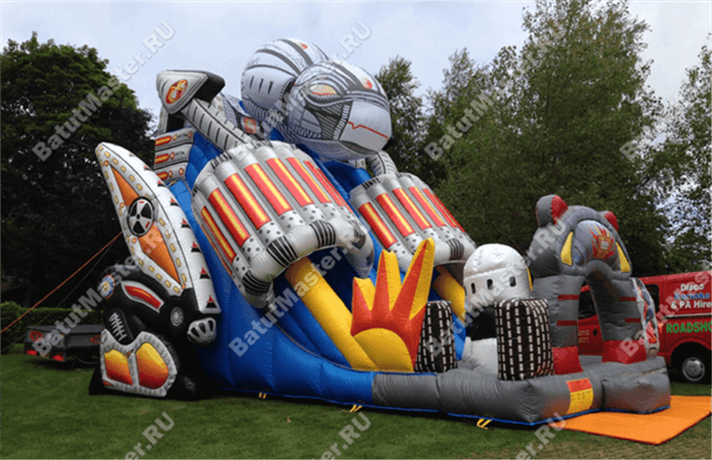 Коммерческий надувной батут "Робот" 13.5*7*9 м