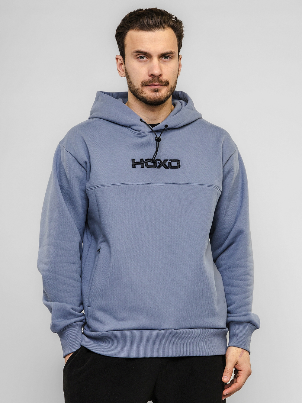 Худи "НОХО" унисекс, цвет "Полярный василёк"