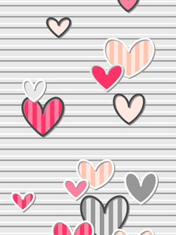 Простынь бязь Сказка "Сердца" 240x215 см