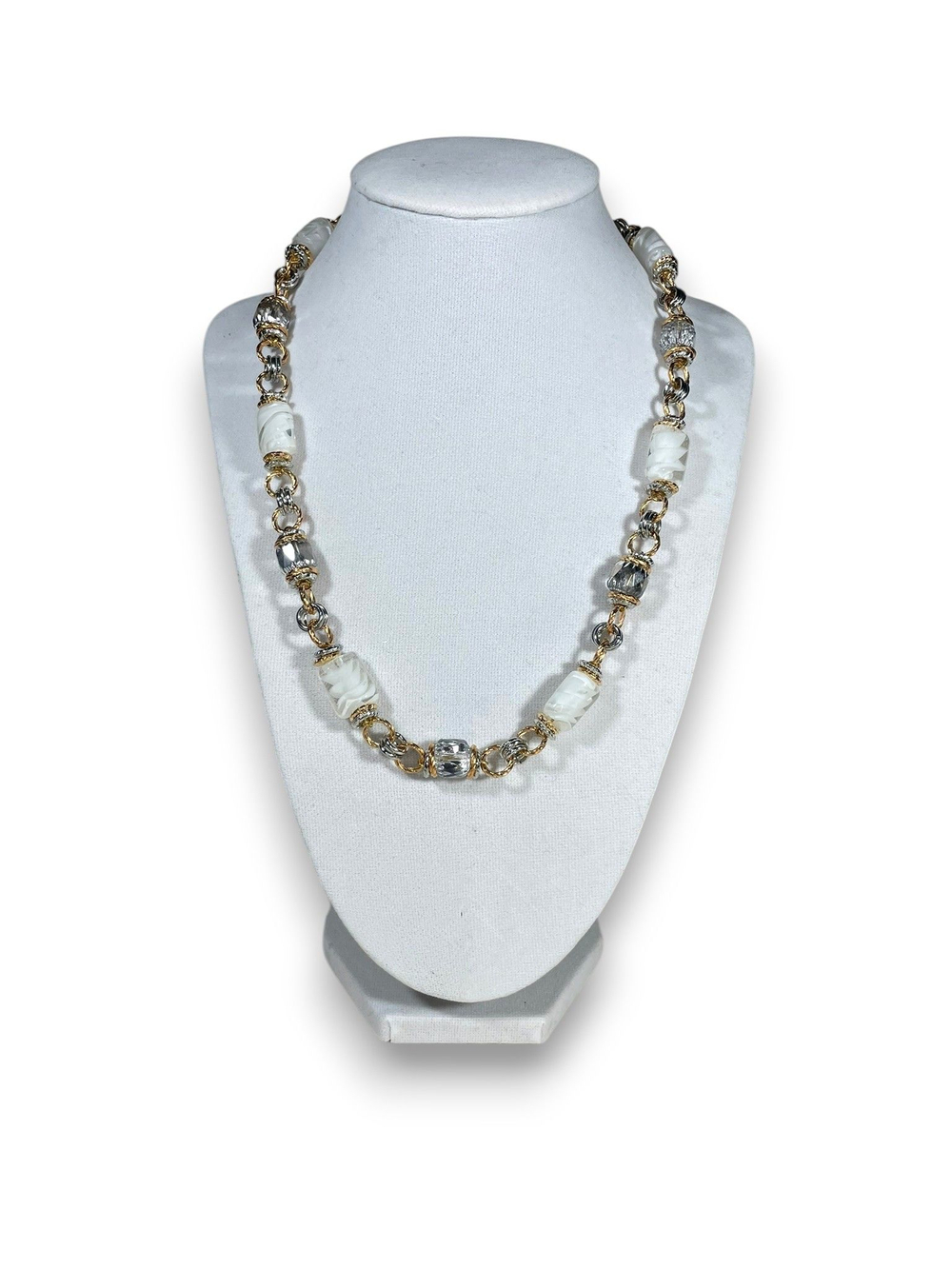 Комплект колье и серьги муранское стекло