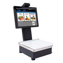 Весы с печатью этикетки POScenter PC200C3V2 Intropy с камерой распознавания товара (15", емкостной, RAM 2Gb/HDD 500Gb) Windows 7, черный моноблок Flytech