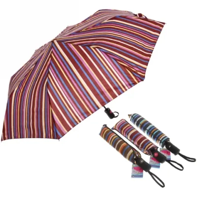 Зонт женский полуавтомат «Ultramarine- Артемида», микс 6 цветов, 8 спиц, d-100см, длина в слож. виде 28см, голубые цветы