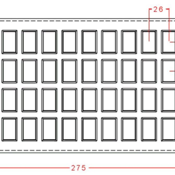 715 | Форма для шоколадных изделий (275*175 мм)