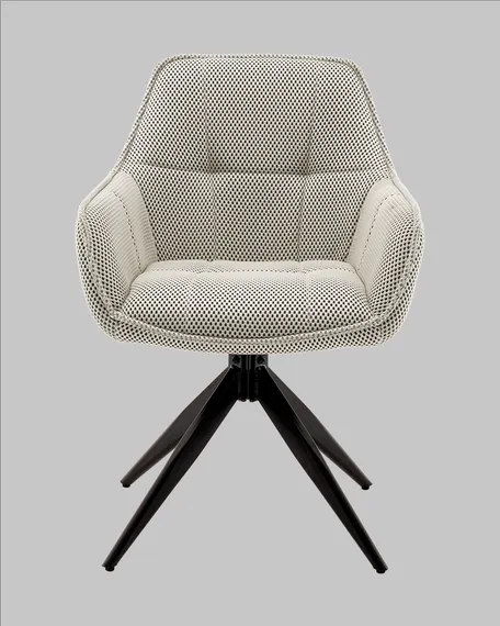 Крутящийся стул Alba бежевый ткань Sonic