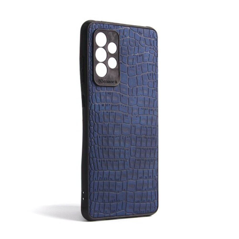Чехол для Samsung Galaxy A72, Рептилия, 010027 Синий