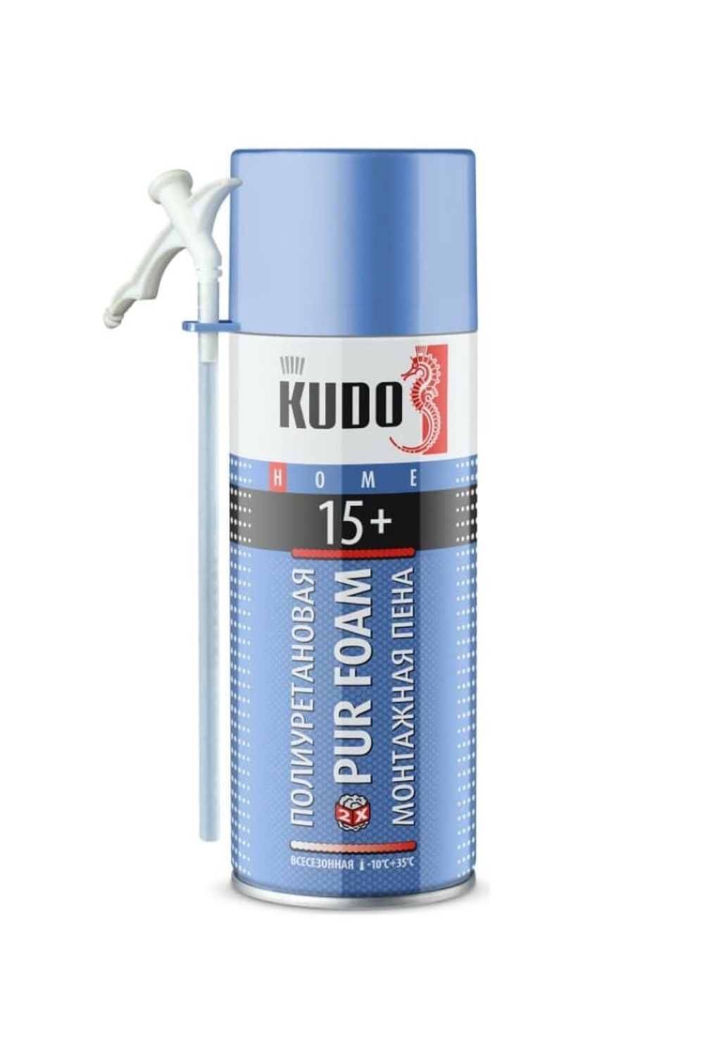 Пена монтажная "KUDO HOME 15+" 520мл/380г всесезонная