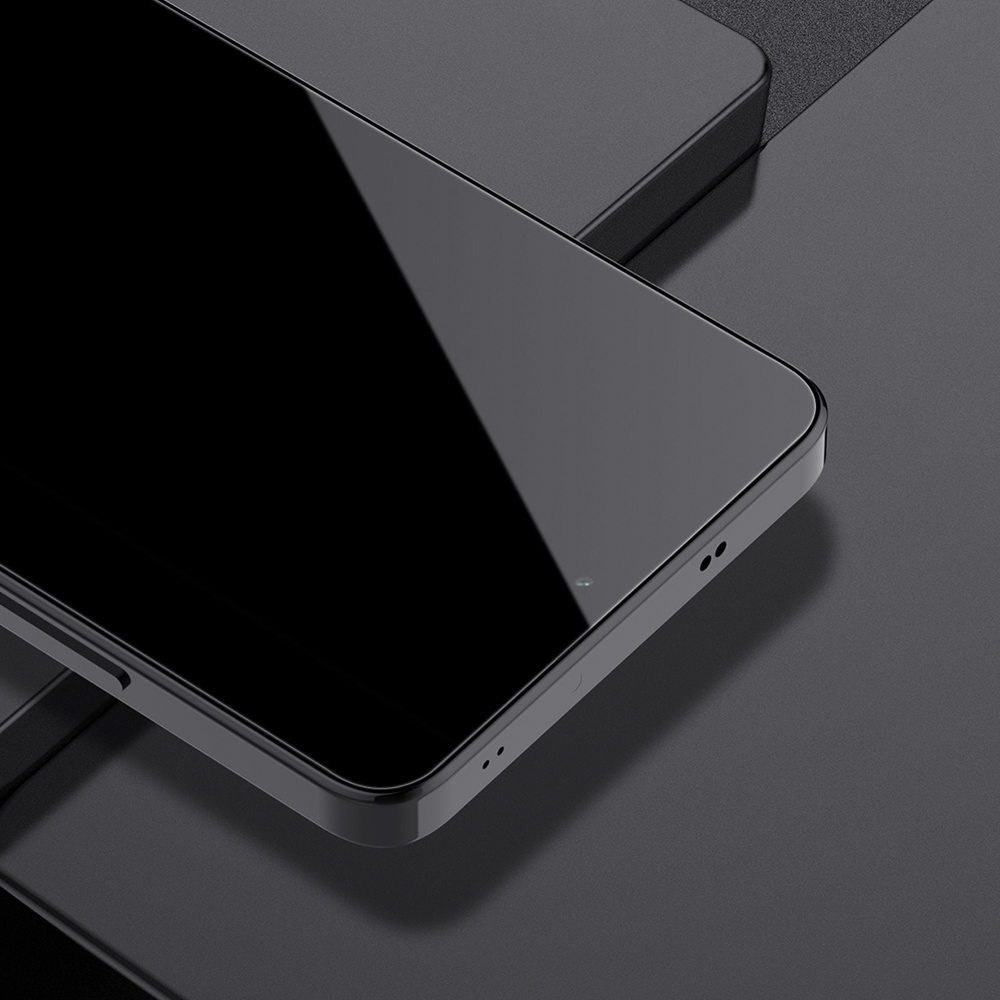 Защитное стекло для Xiaomi Redmi Turbo 4 и Poco X7 Pro, тонкие черные рамками и олеофобное покрытие, G-Rhino