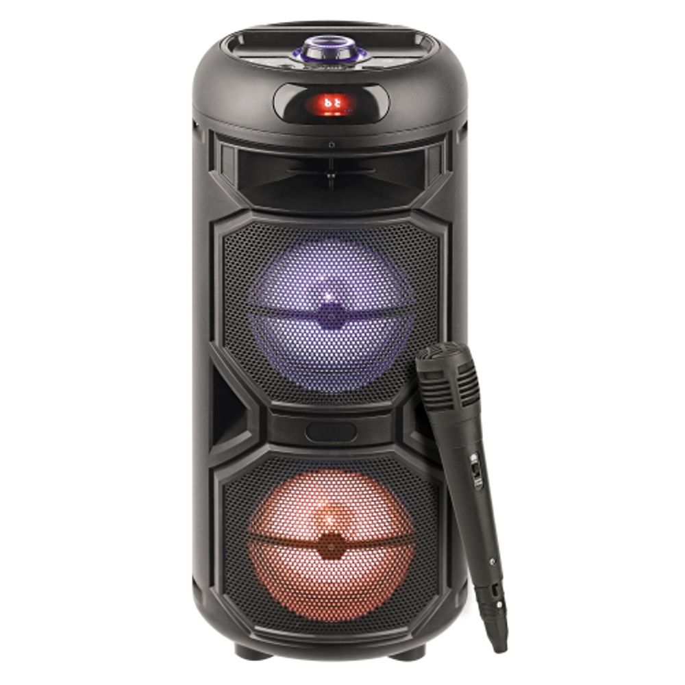 Портативная колонка Intro WZ810 bluetooth бумбокс беспроводная с микрофоном акустическая черная | Intro