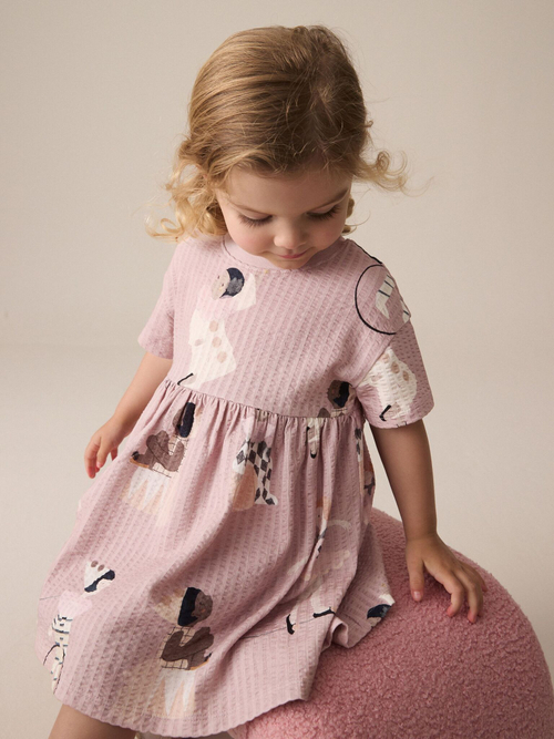 Платье для девочки Next E54-815, Розовый