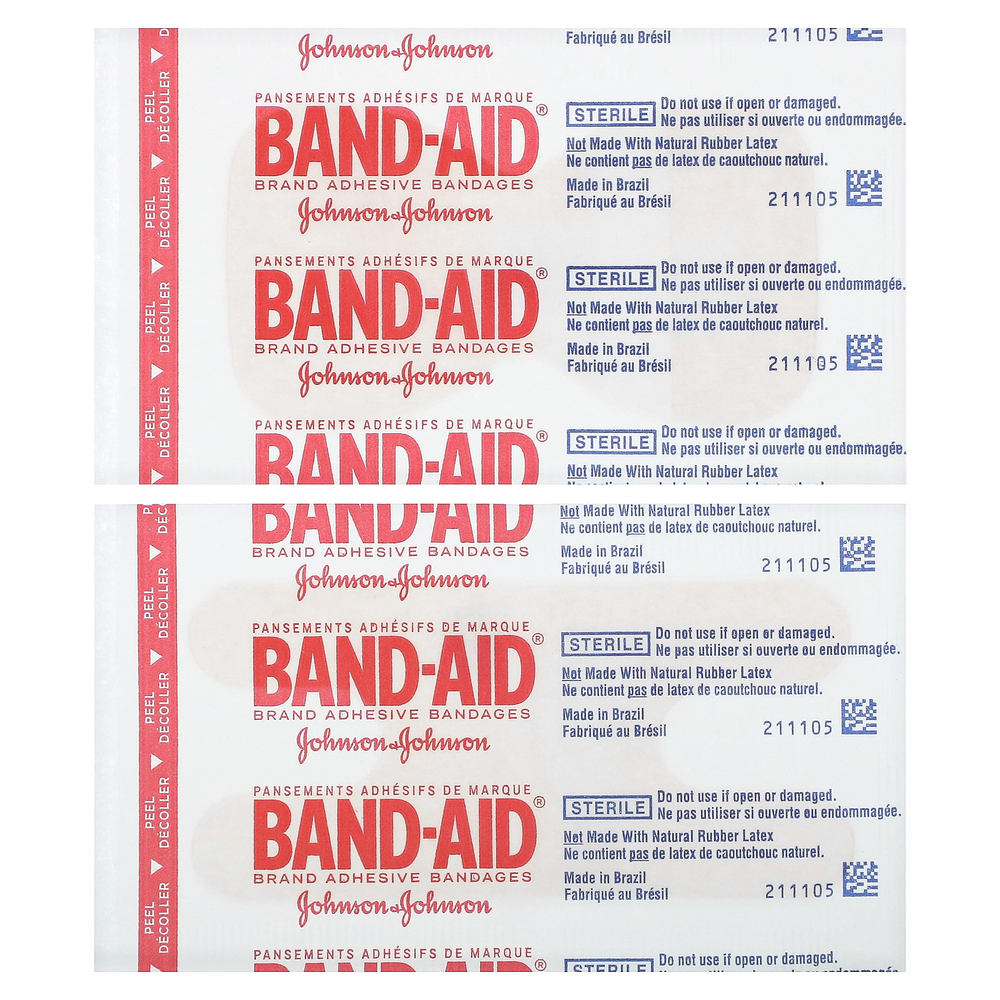 Band Aid, лейкопластыри, Water Block Flex, для суставов пальцев и суставов, 10 разных размеров