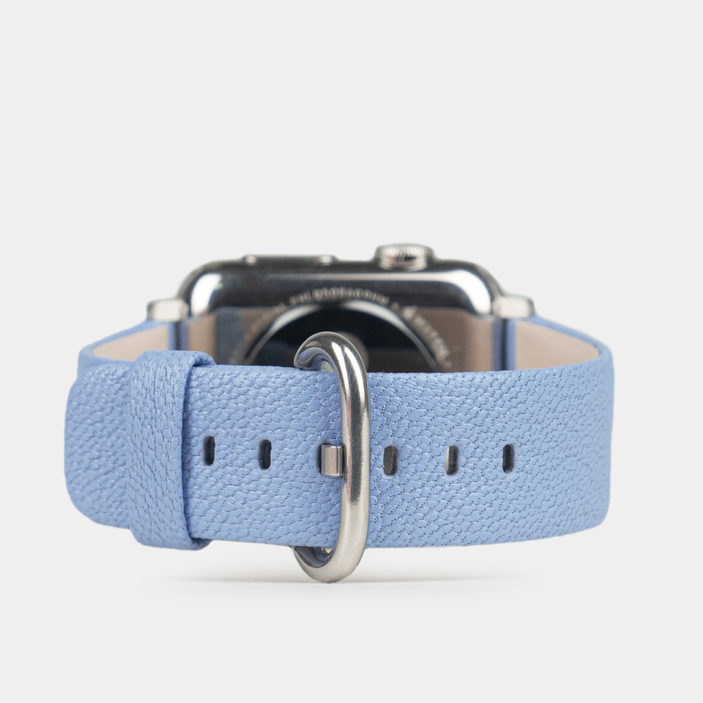 Ремешок для Apple Watch 44/45/46 mm из кожи козы, василькового цвета