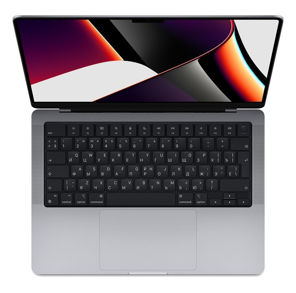 Ноутбук Apple MacBook Pro 14 2021, 14.2&amp;quot; (3024x1964) Retina XDR 120Гц/Apple M1 Pro/16ГБ/1ТБ SSD/M1 Pro 16-core GPU/MacOS/Английская клавиатура, серый космос [MKGQ3B/A]