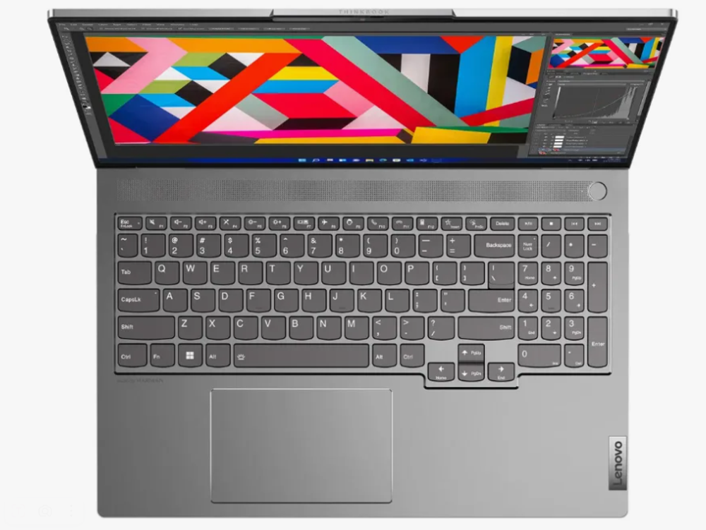 16" Ноутбук Lenovo ThinkBook 16p NX ARH (2560x1600, AMD Ryzen 5 6600H, RAM 16ГБ, SSD 256ГБ, Nvidia GeForce GTX 1650, Windows 10 Pro)