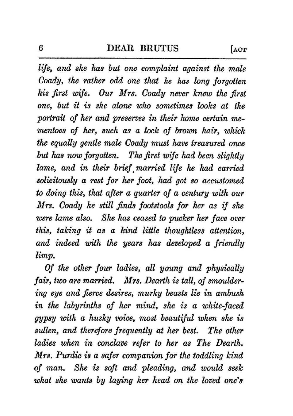 Dear Brutus | J.M. Barrie