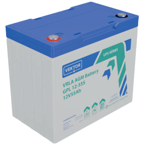 Аккумулятор VEKTOR BATTERY GPL 12-55S