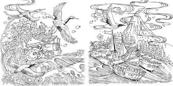 Meine Reise durch Asien. Rita Berman. Coloring book