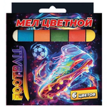 Мел цветной 6шт. "Футбол" (Центрум)