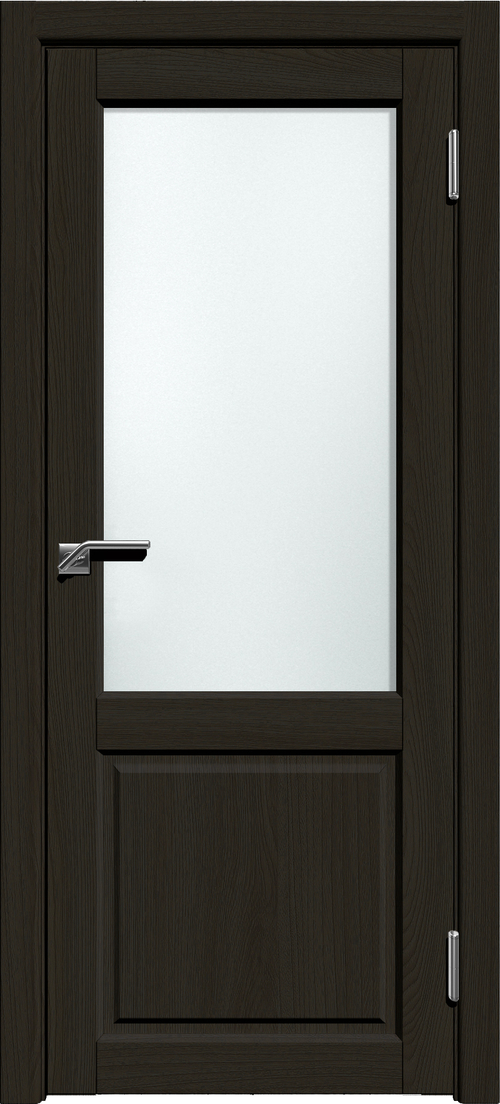 Межкомнатная дверь Рома 07 / Цвет Венге / Стекло "Сатинато" / Двери Верда