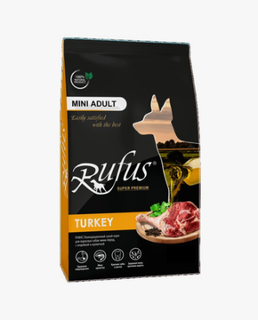 Rufus Сухой Корм Мини Эдалт Индейка Креветка для собак