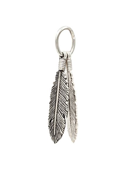 Купить подвеску в виде серебряных перьев Инь-Ян с бесплатной доставкой по Росии.