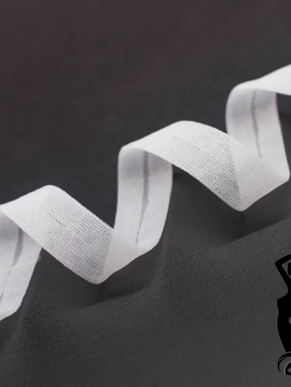 Бейка капроновая окантовочная, белый 001