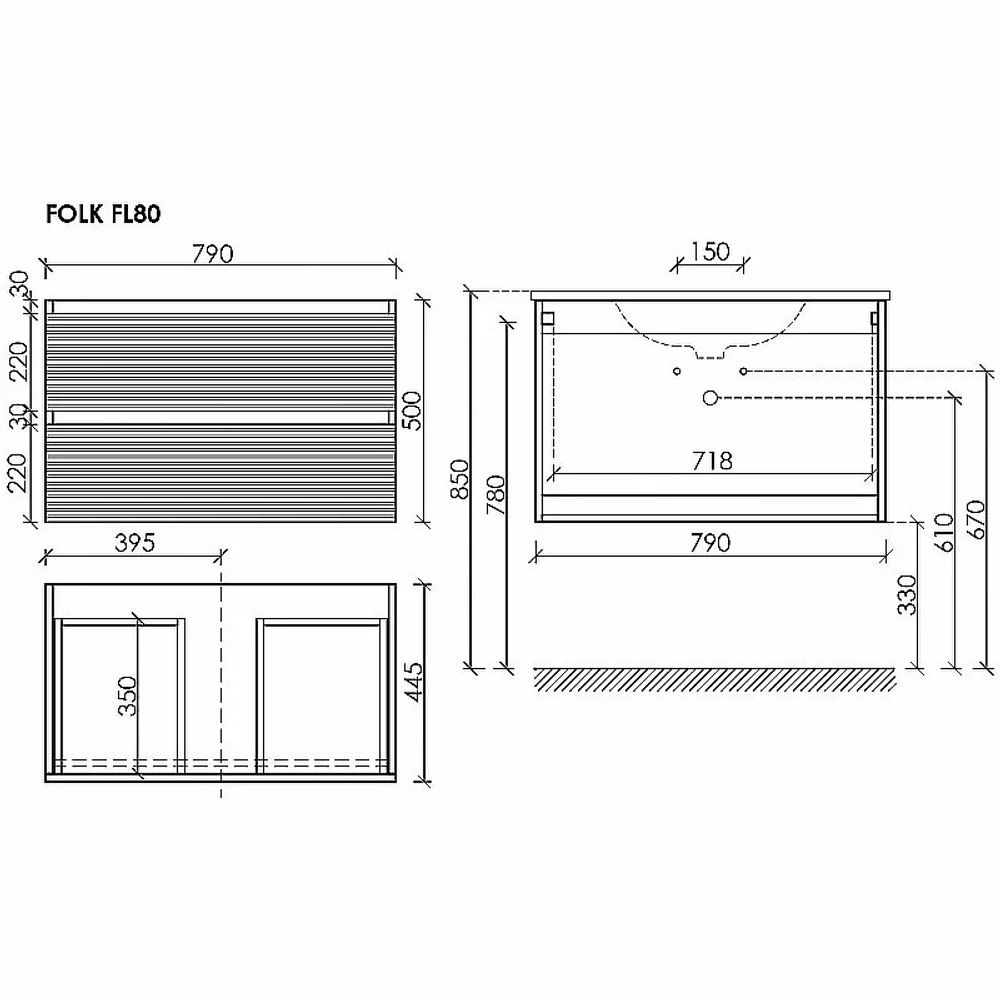 Тумба с раковиной Sancos Folk 100 FL100ES Ergraut soft