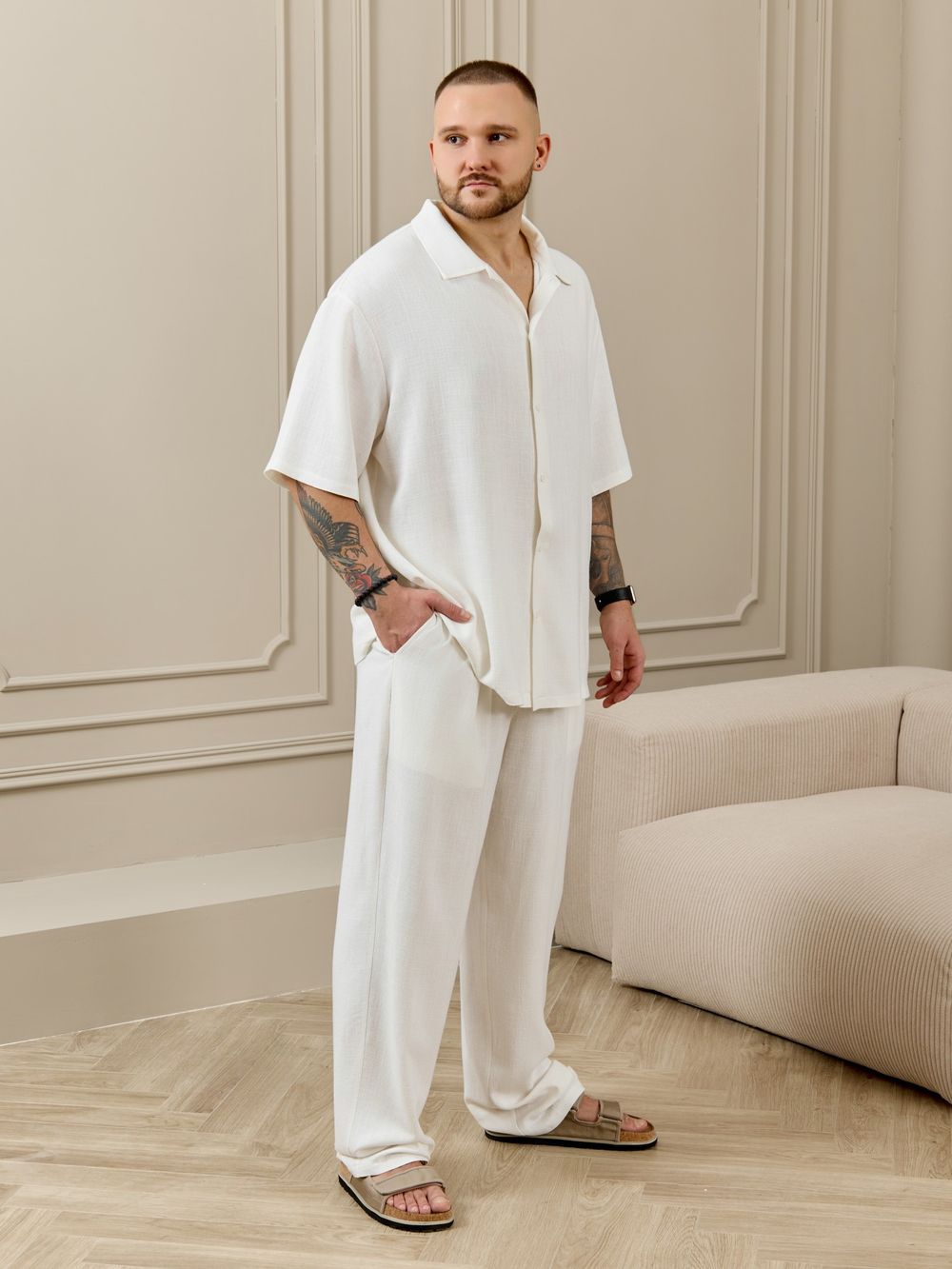 Рубашка мужская Линкольн-1 Виотекс БЕЛЫЙ